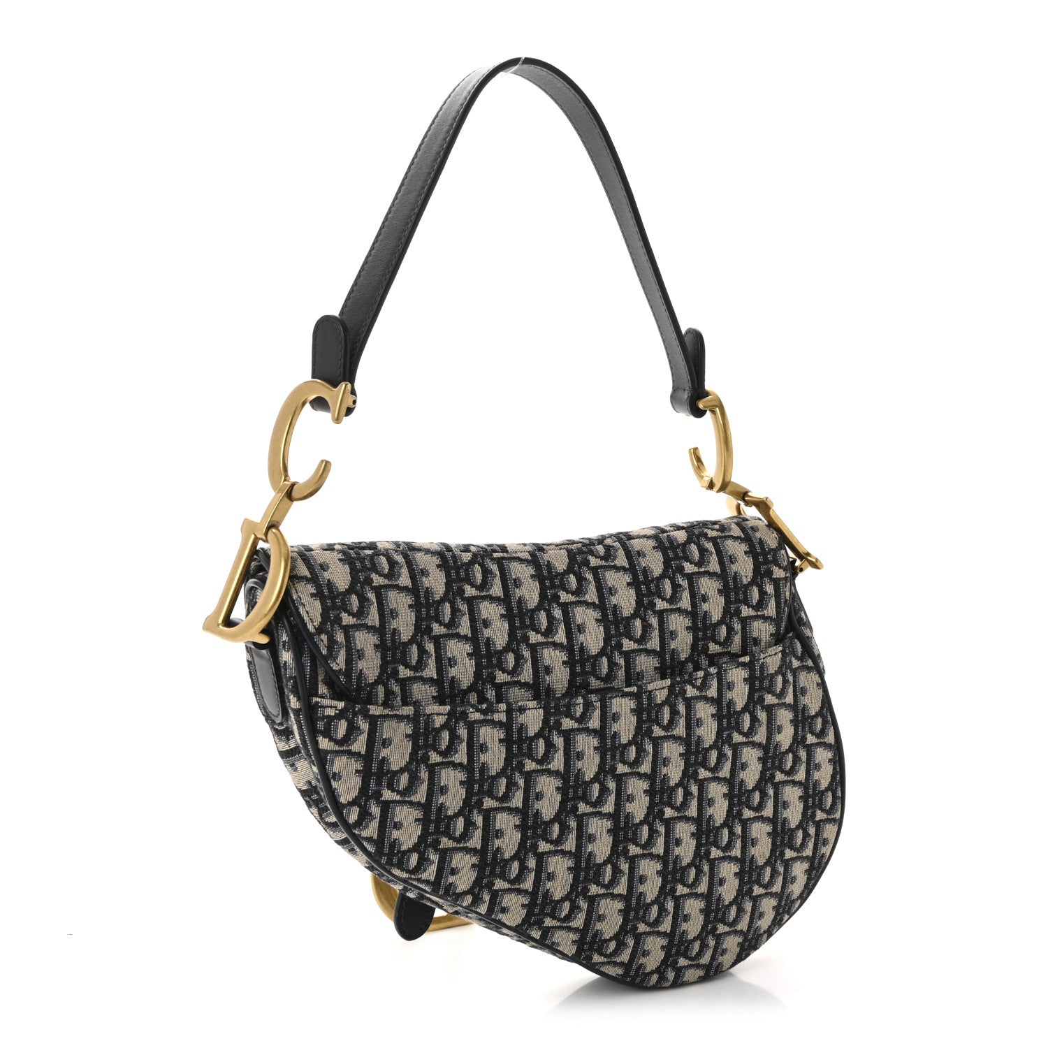Oblique Saddle Bag Blue