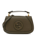Roxy Calfskin Medium Blondie Top Handle Bag Forest Green