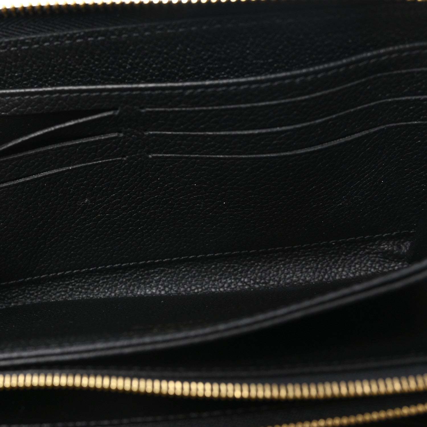 Empreinte Monogram Giant Zippy Wallet Black Beige