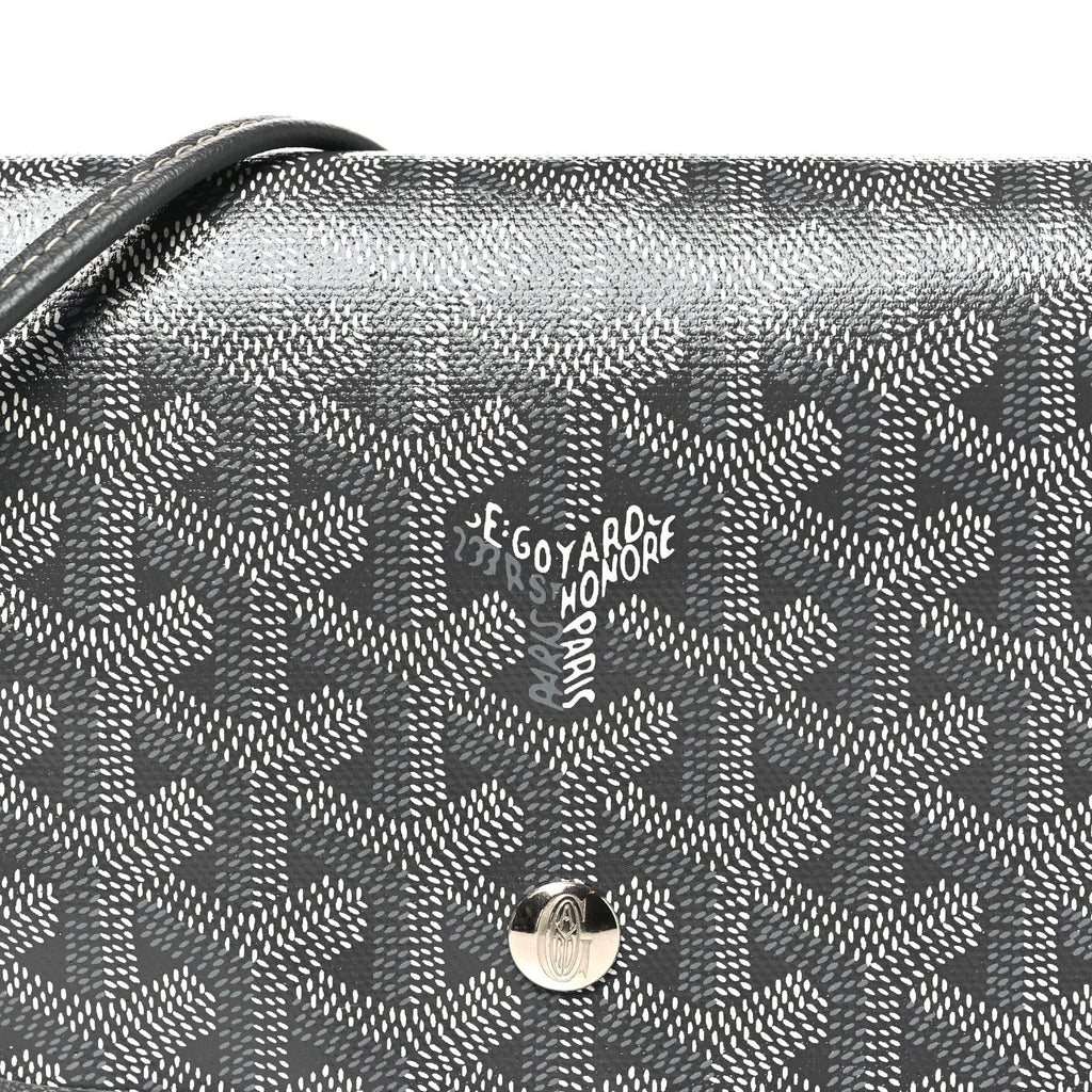 Goyardine Plumet Wallet Clutch Grey