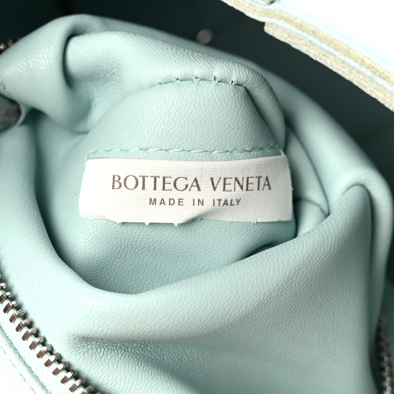 Lambskin Maxi Intreccio Cassette Bag Teal Washed