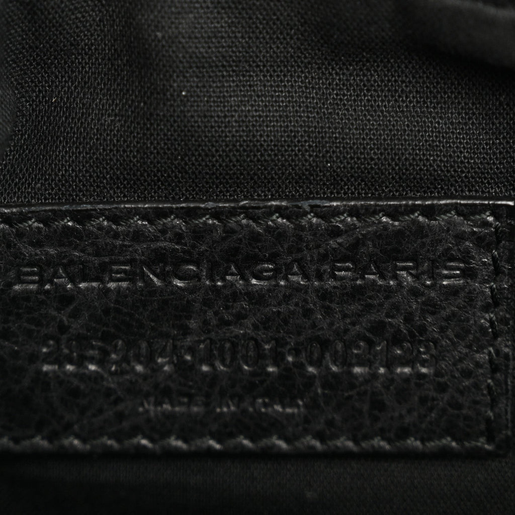 Agneau Arena Classic Hardware Grip Wallet Black