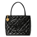 Patent Medallion Tote Black