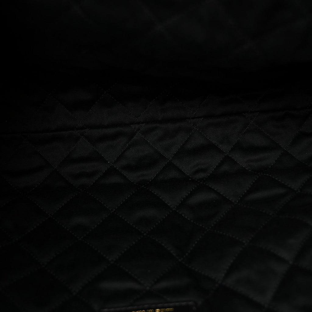 Shiny Calfskin Quilted Small Chanel 22 Black