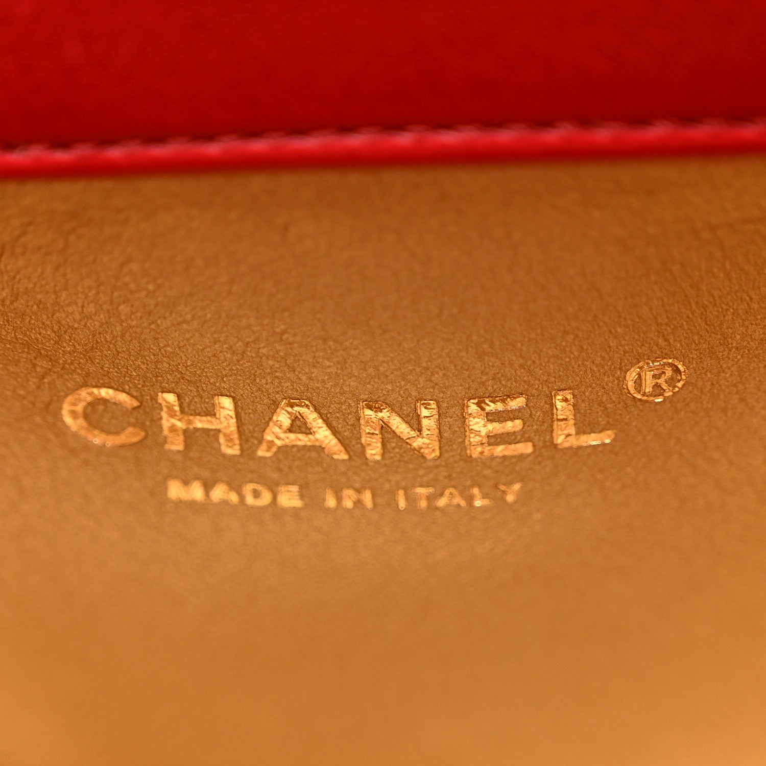 Lambskin Quilted Small Multiple Chain Flap Red