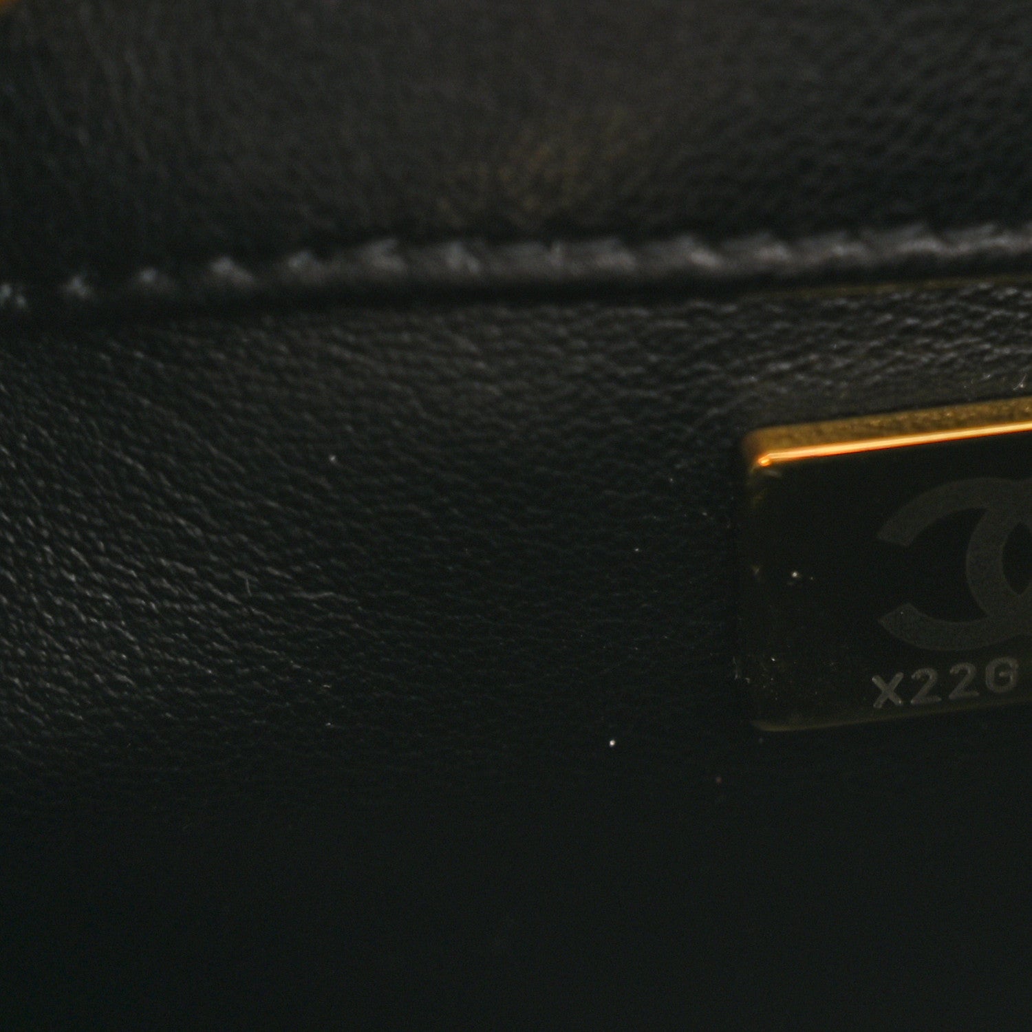 Lambskin Quilted Chaine Lettre Small Bucket Bag Black