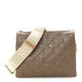 Lambskin Embossed Monogram Coussin PM Taupe