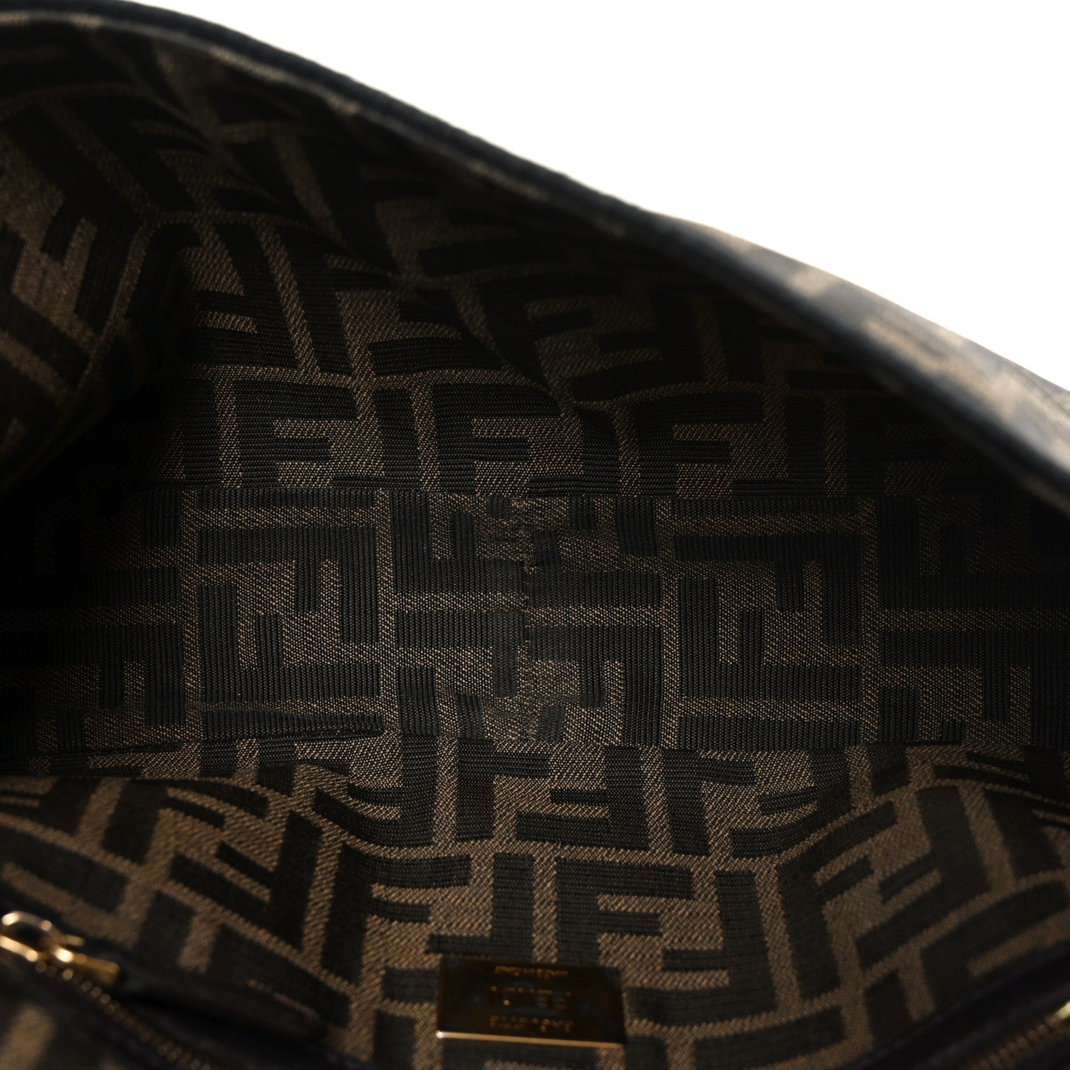 Fabric Jacquard FF 1974 Medium Baguette Tobacco Moro Black