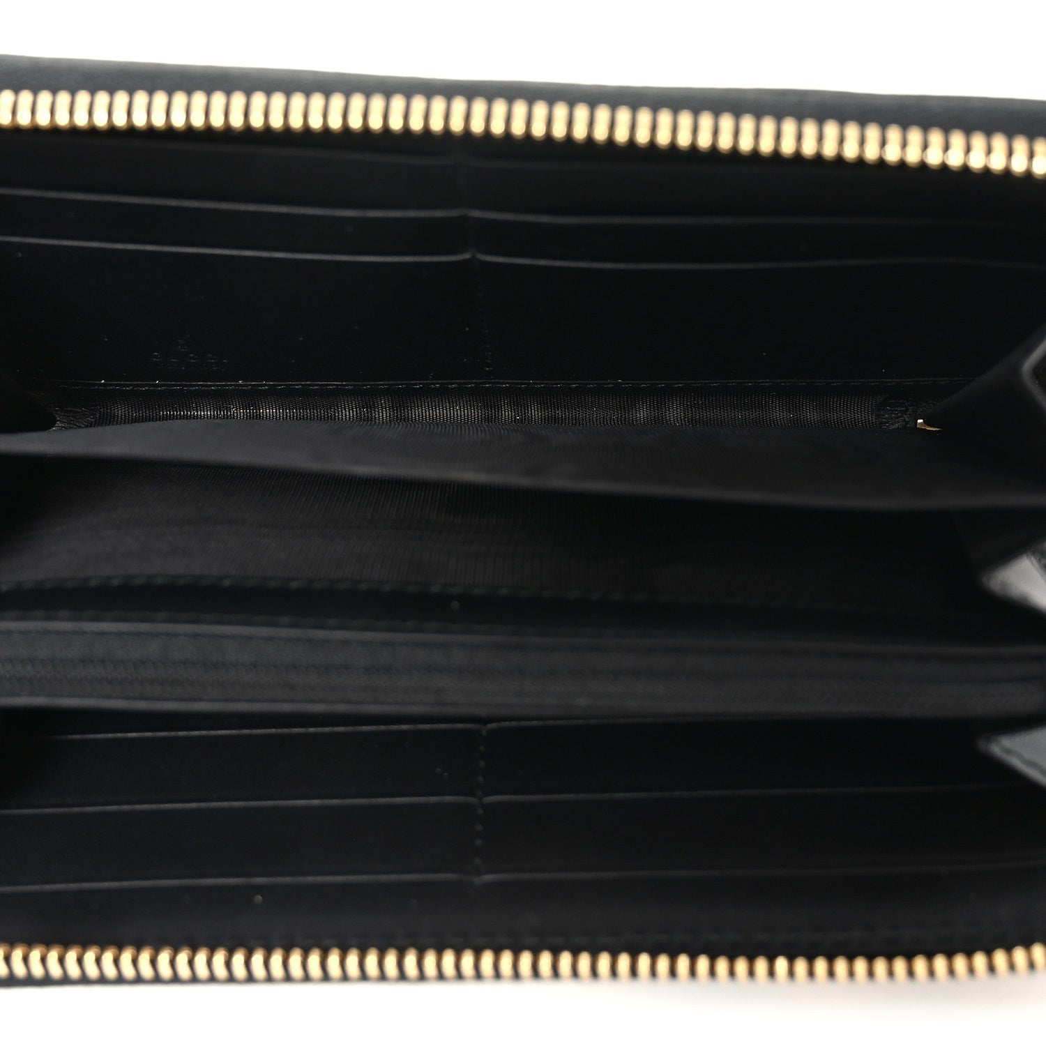 GG Supreme Monogram Bees Zip Around Wallet