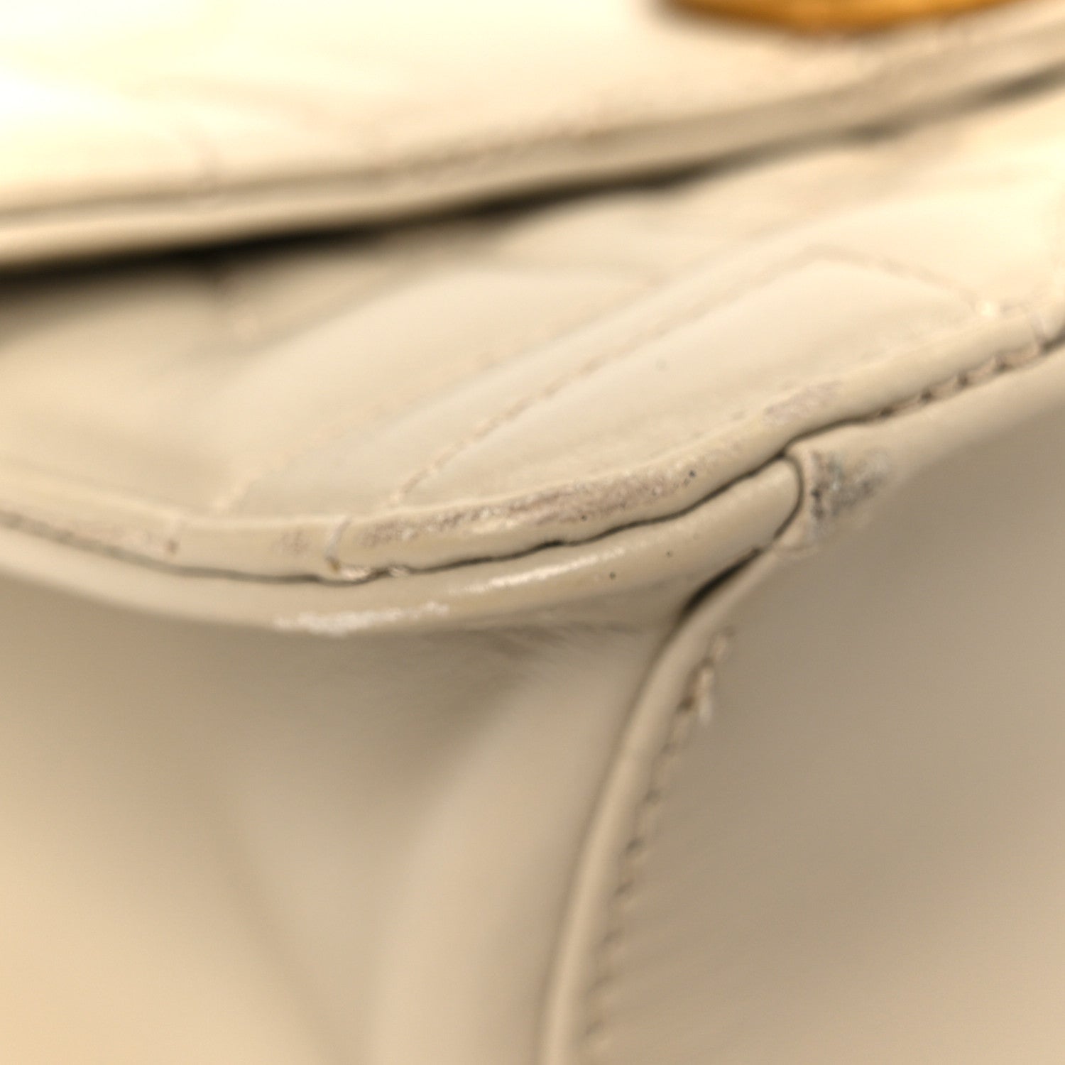 Calfskin Quilted Gancini Flap Bag Peony