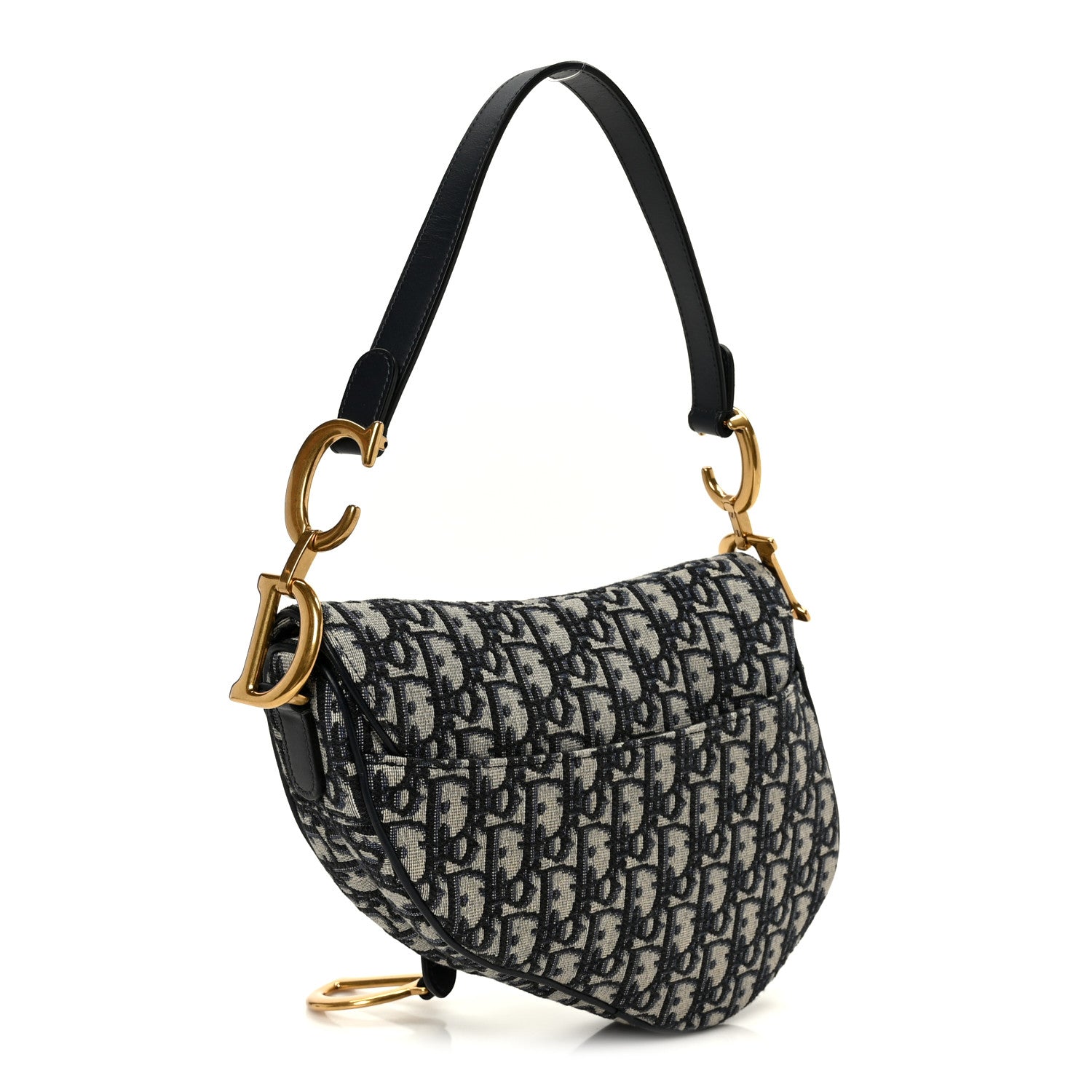 Oblique Saddle Bag Blue