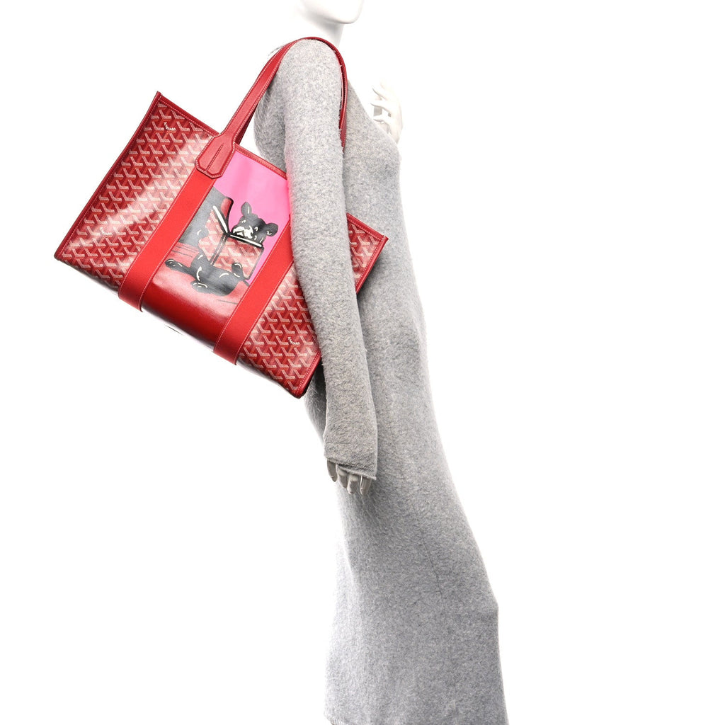 Goyardine Villette Tote Red