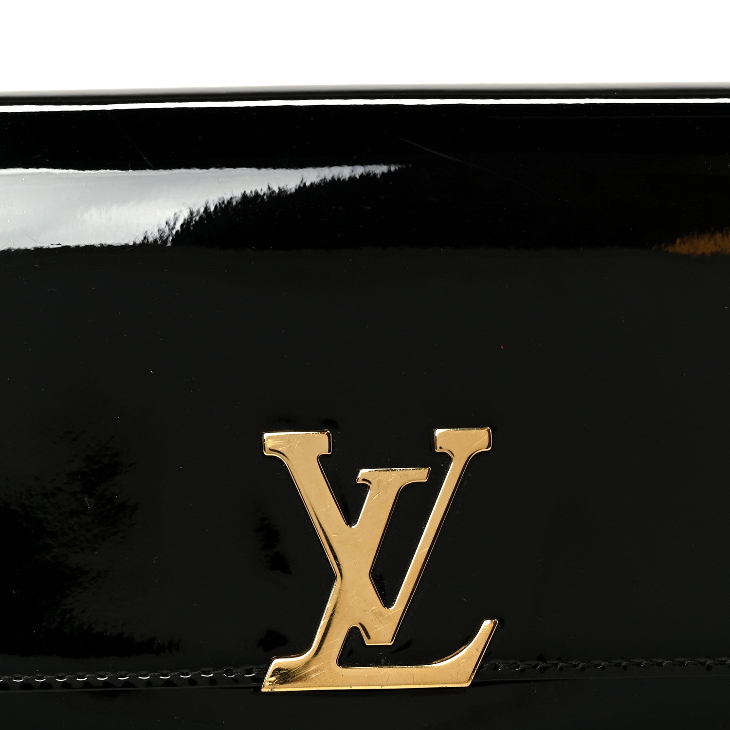 Patent Louise EW Clutch Black