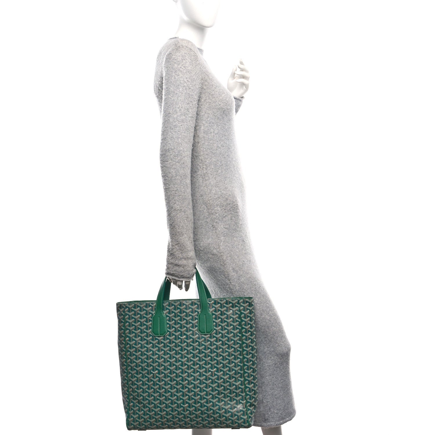 Goyardine Voltaire III Tote Green