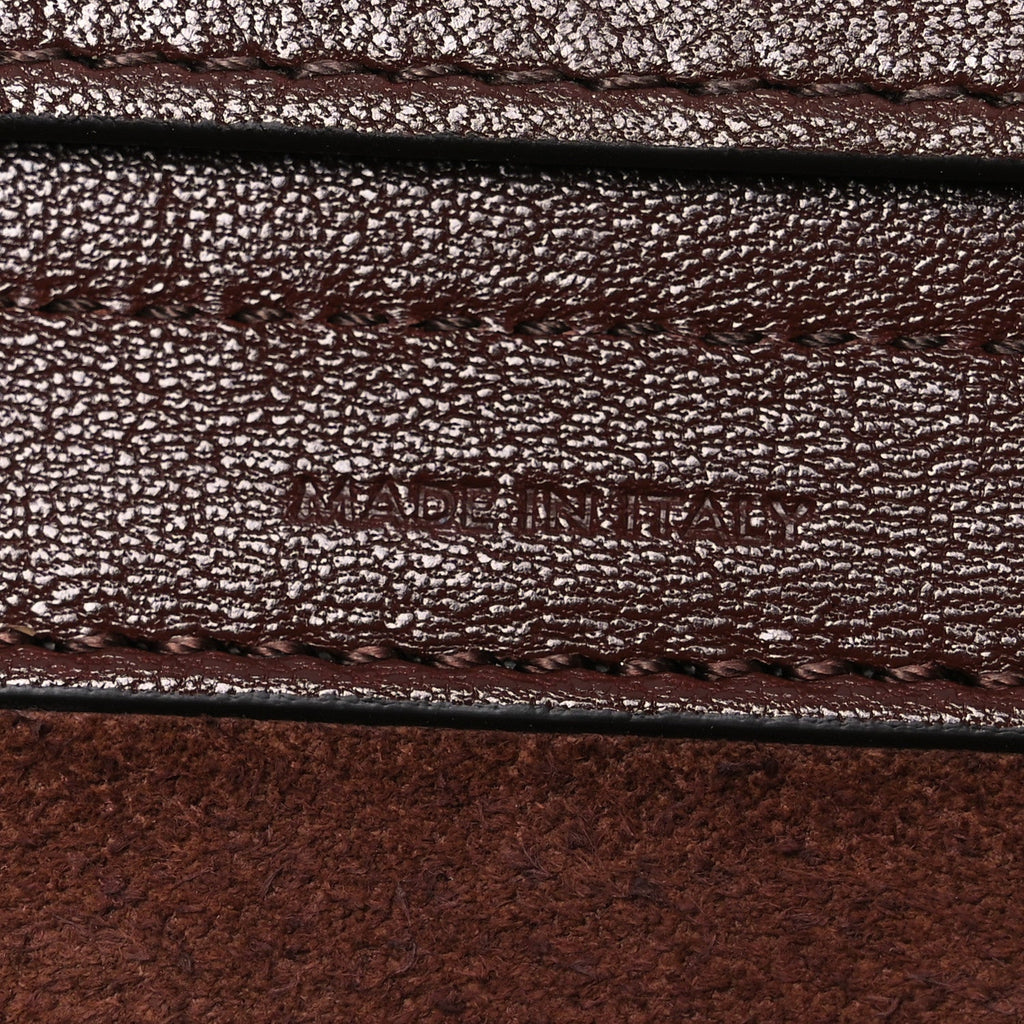 Supple Shiny Lambskin Medium New Luggage Brick