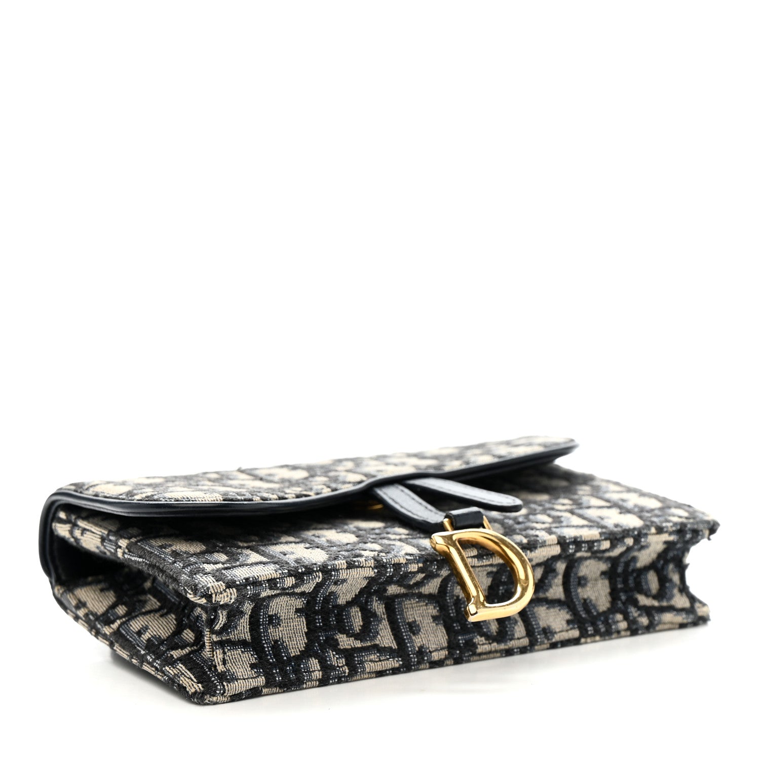 Oblique Saddle Belt Bag Blue