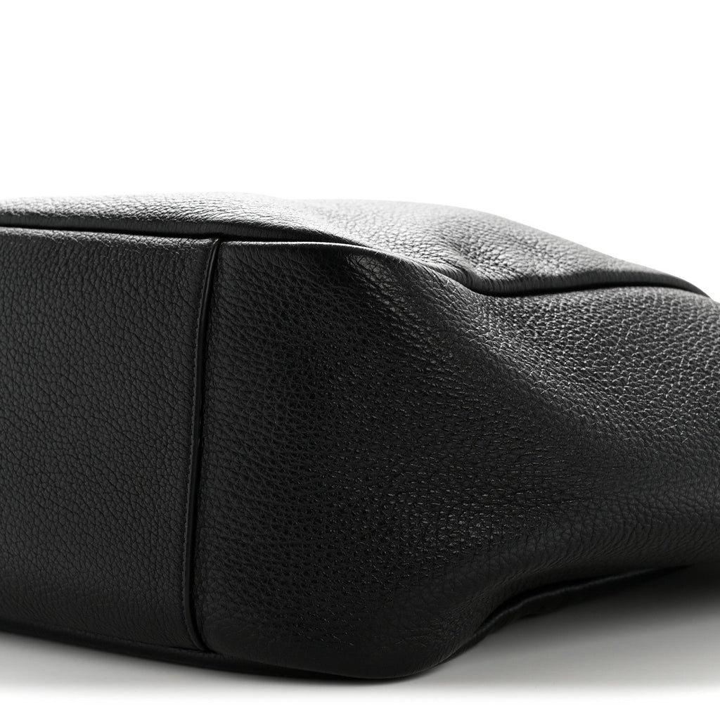 Grained Deerskin Bea Tote Black