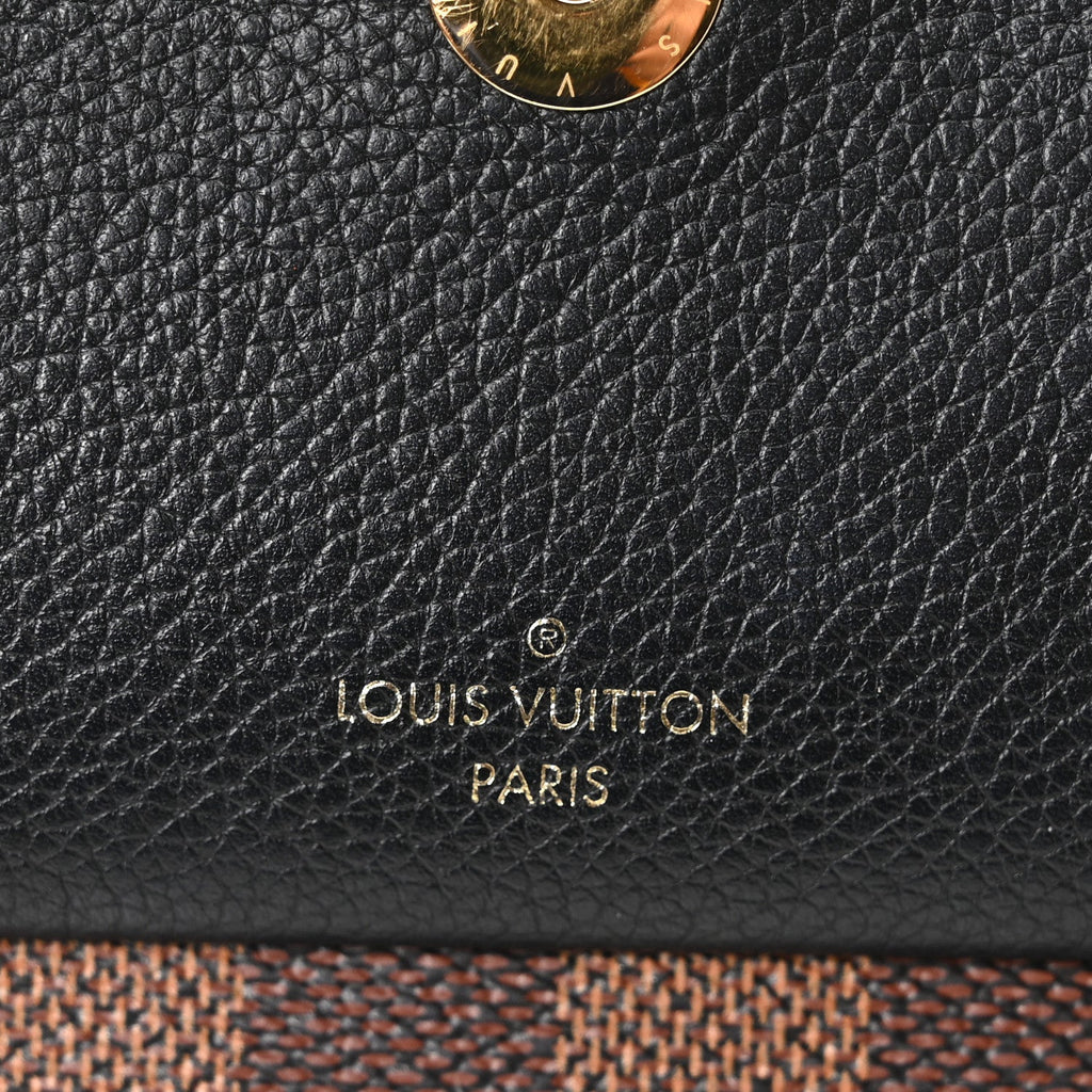 Damier Ebene Vavin Chain Wallet Black
