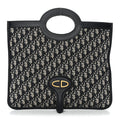 Oblique Fold Over Clutch Blue