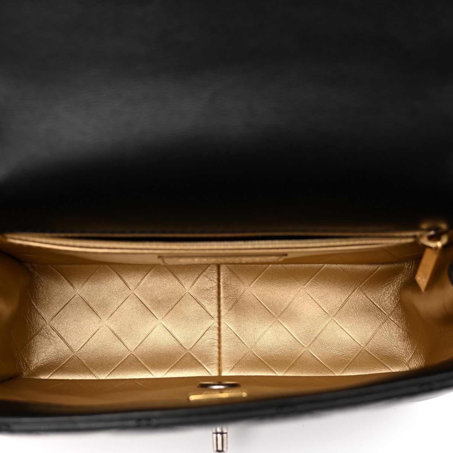 Lambskin Quilted Small Coco Clips Single Flap Black
