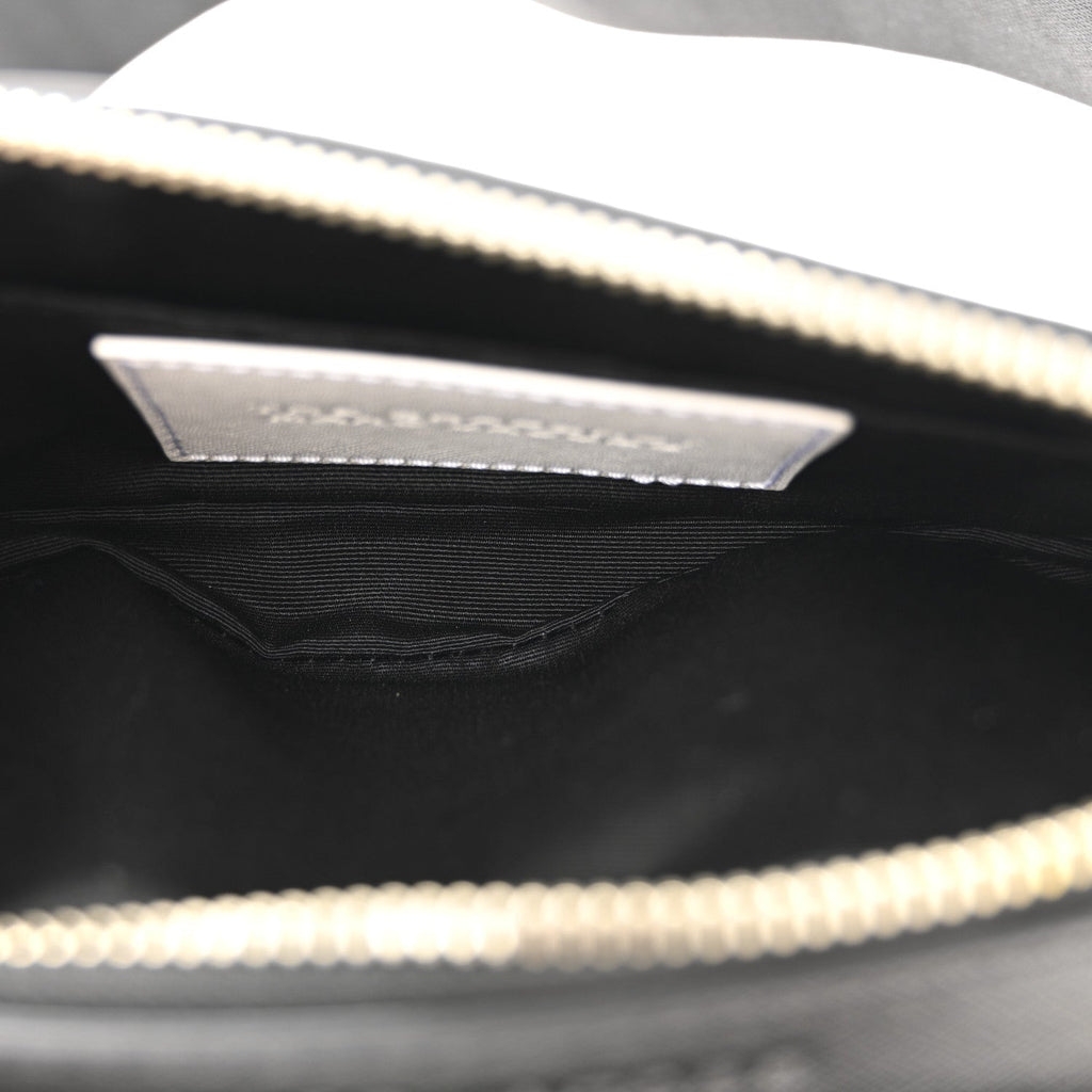 X Bloomingdales 150th Anniversary Saffiano Small Snapshot Camera Bag Black White