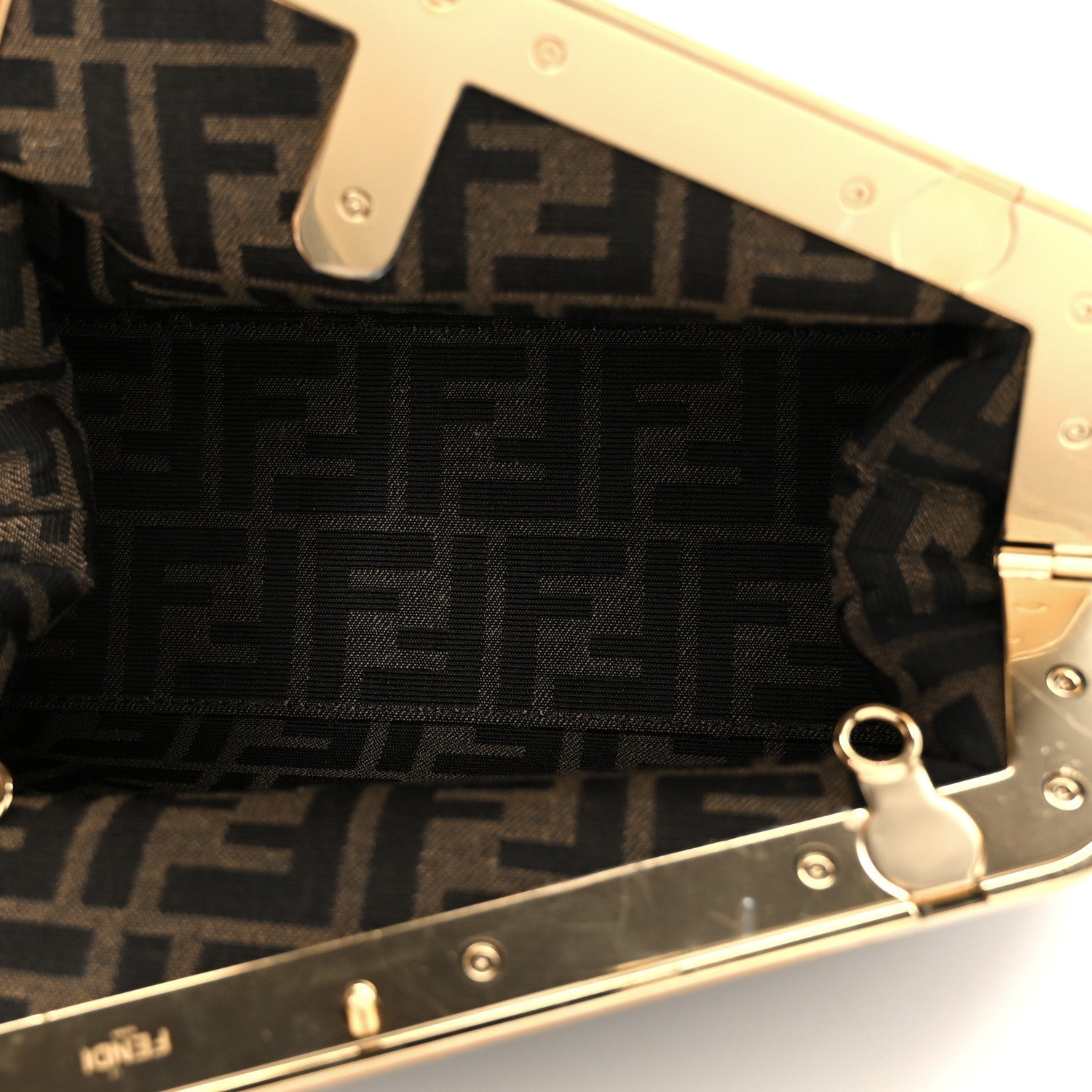 Shearling Small Fendi First Ghiaccio Oro Soft