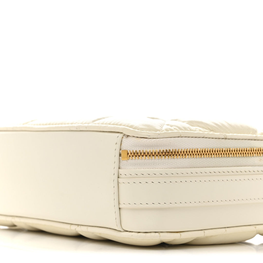 Calfskin Macrocannage Caro Box Bag Latte