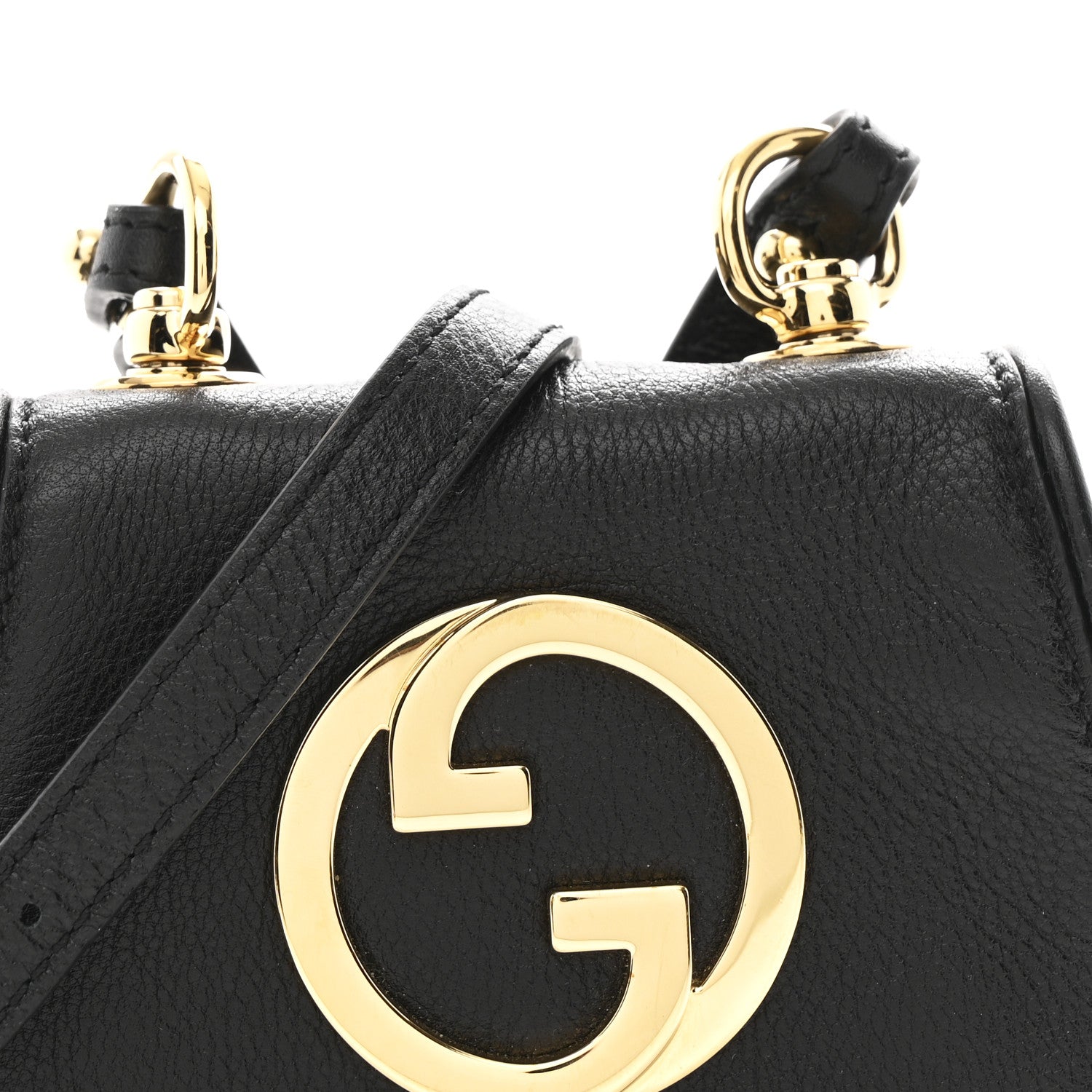 Roxy Calfskin Mini Blondie  Case Wallet with Strap Shoulder Black