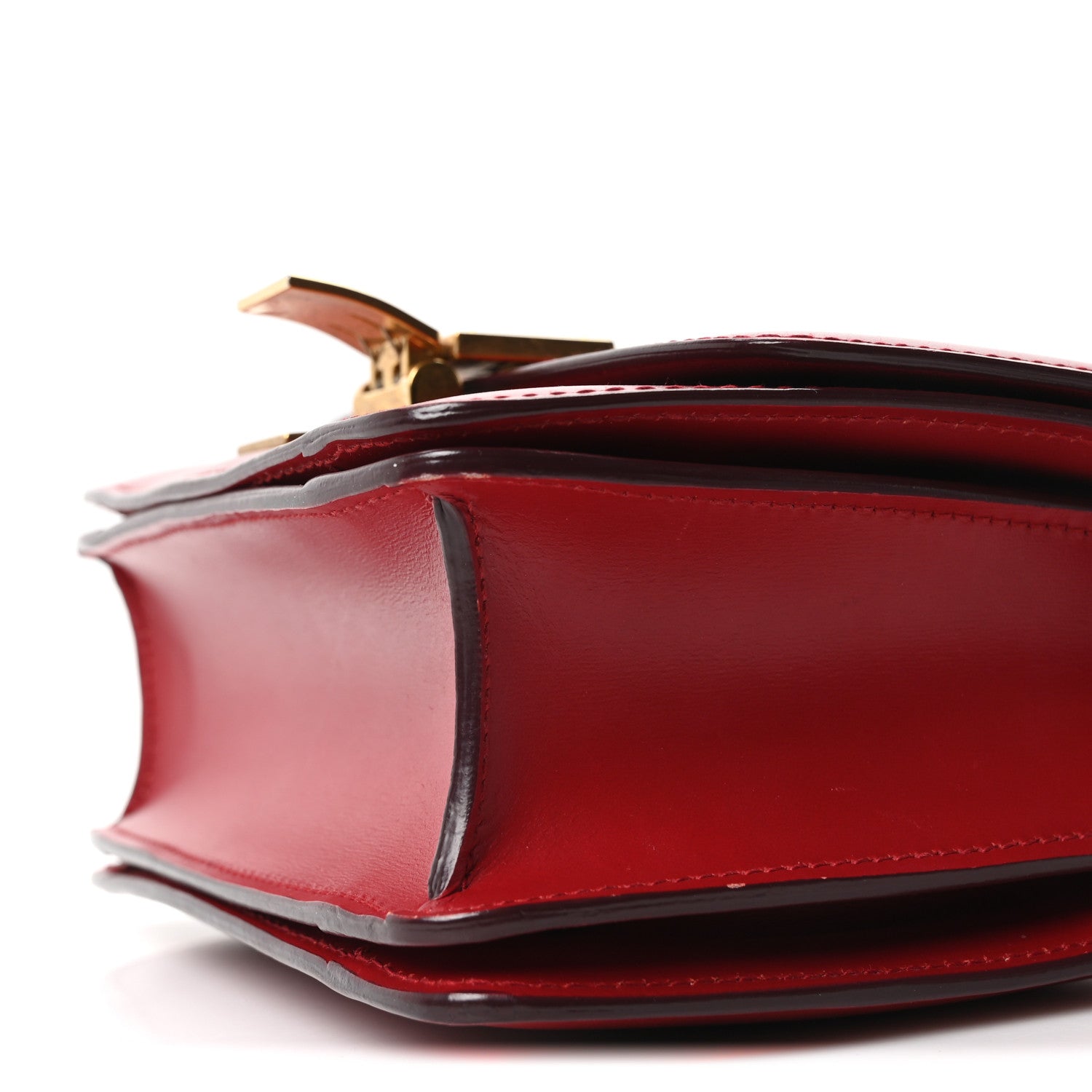 Box Calfskin Small Classic Box Flap Bag Red