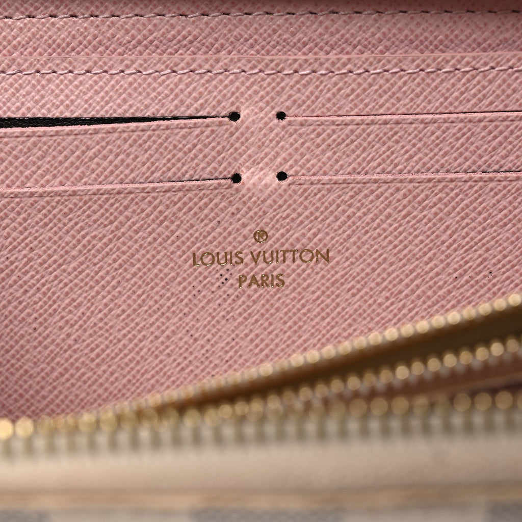 Damier Azur Clemence Wallet Rose Ballerine