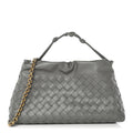 Nappa Intrecciato Dustbag Notte Shoulder Bag Basalt