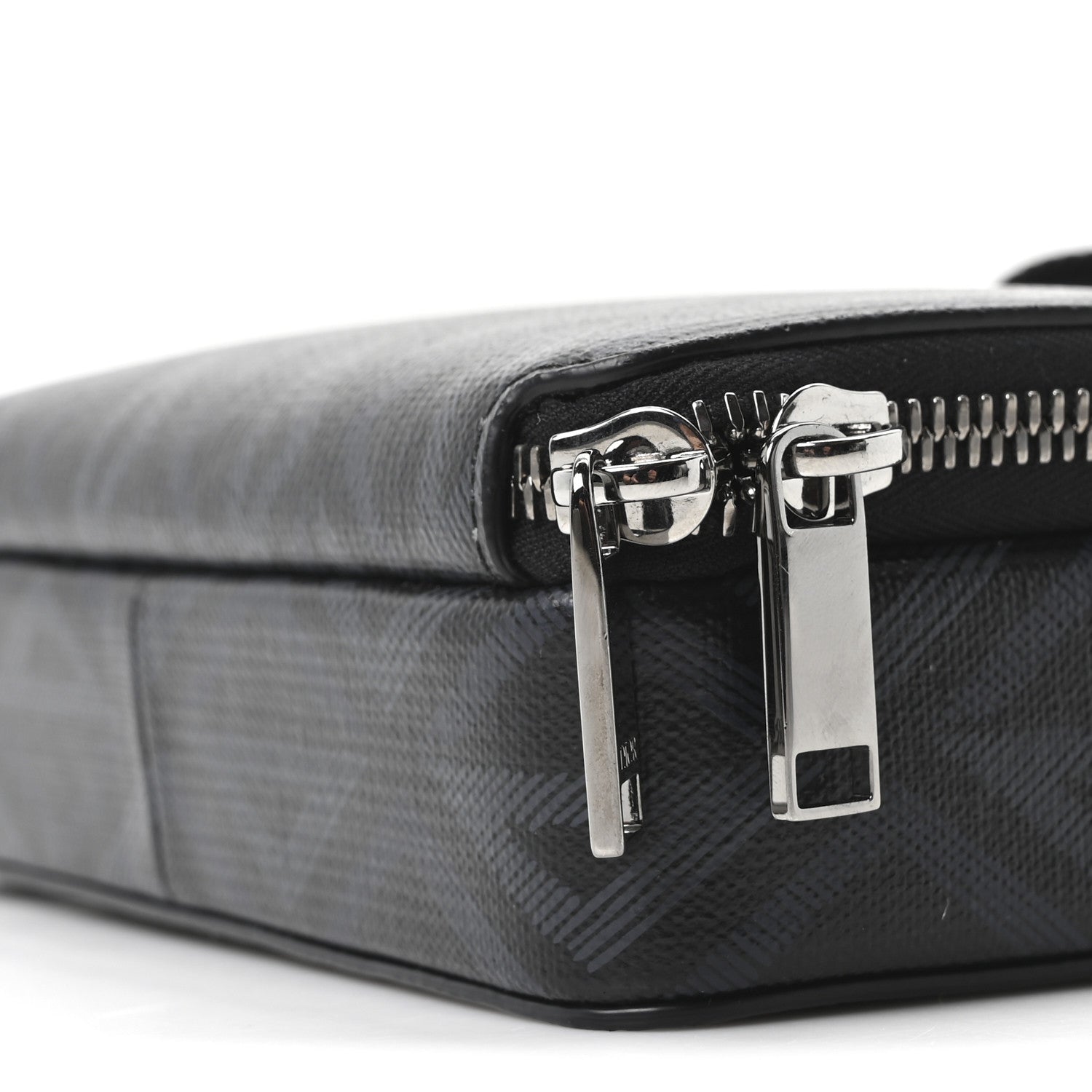 Coated Canvas CD Diamond Messenger Pouch Black