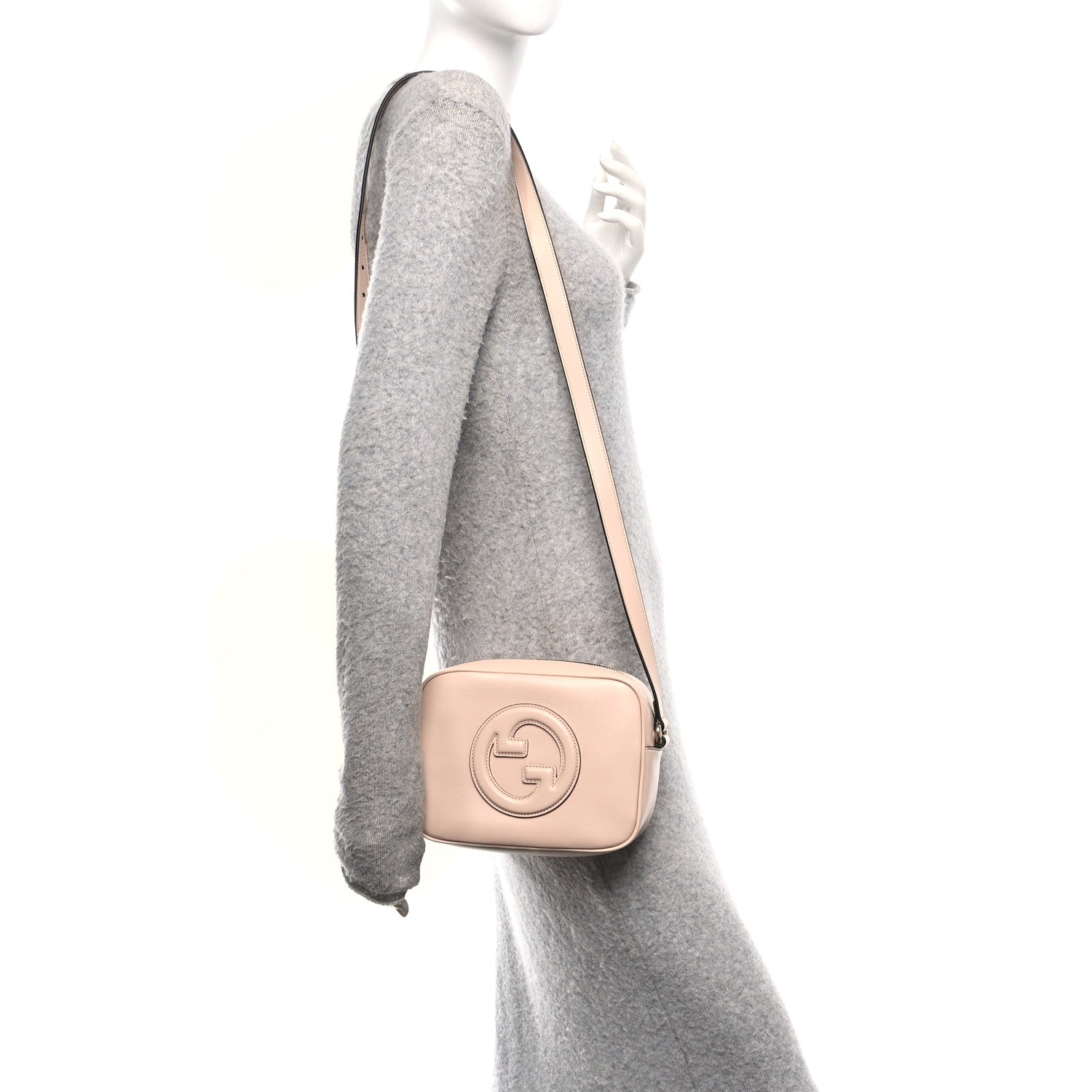 Sweetbread Calfskin Mini Blondie Bag Skin Rose
