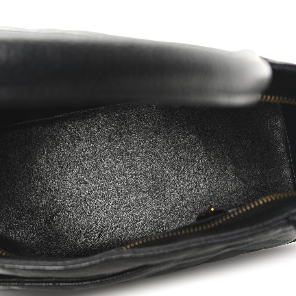Caviar Quilted Medallion Tote Black