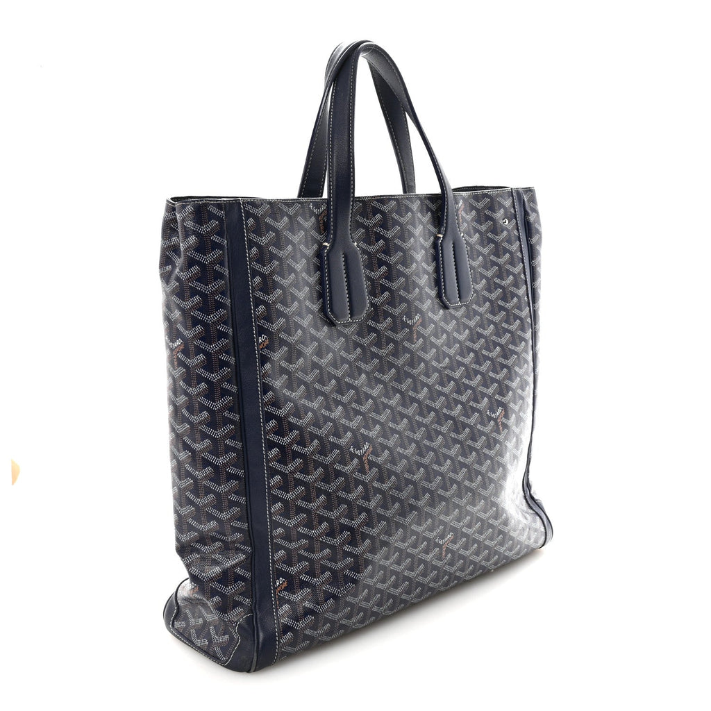 Goyardine Voltaire III Tote Navy