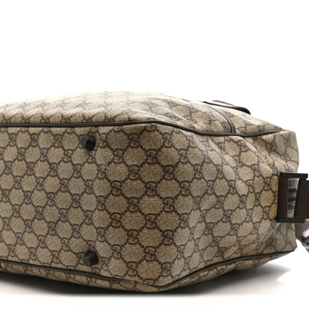 GG Plus Monogram Interlocking G Briefcase Brown