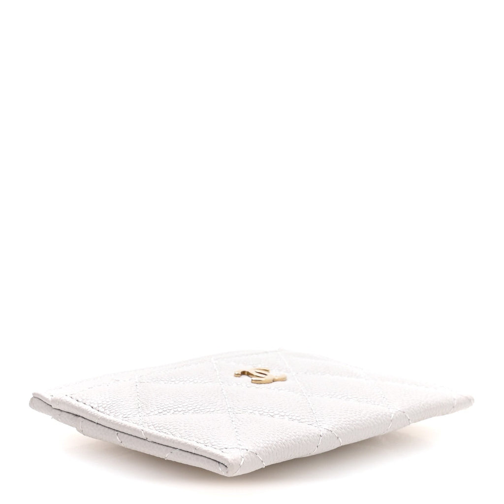 Caviar Quilted  Holder Light Grey