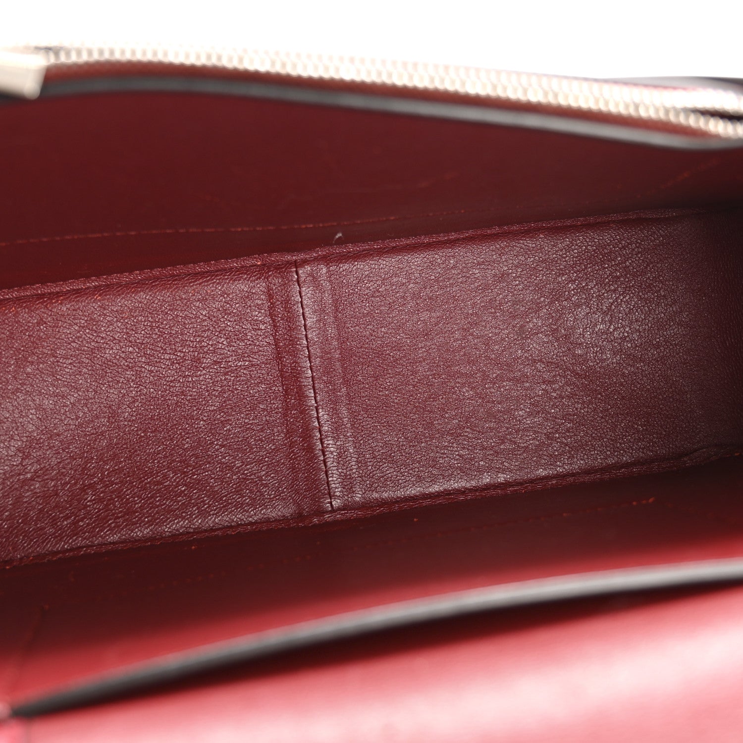 Shiny Smooth Calfskin Medium Frame Shoulder Bag Red Navy