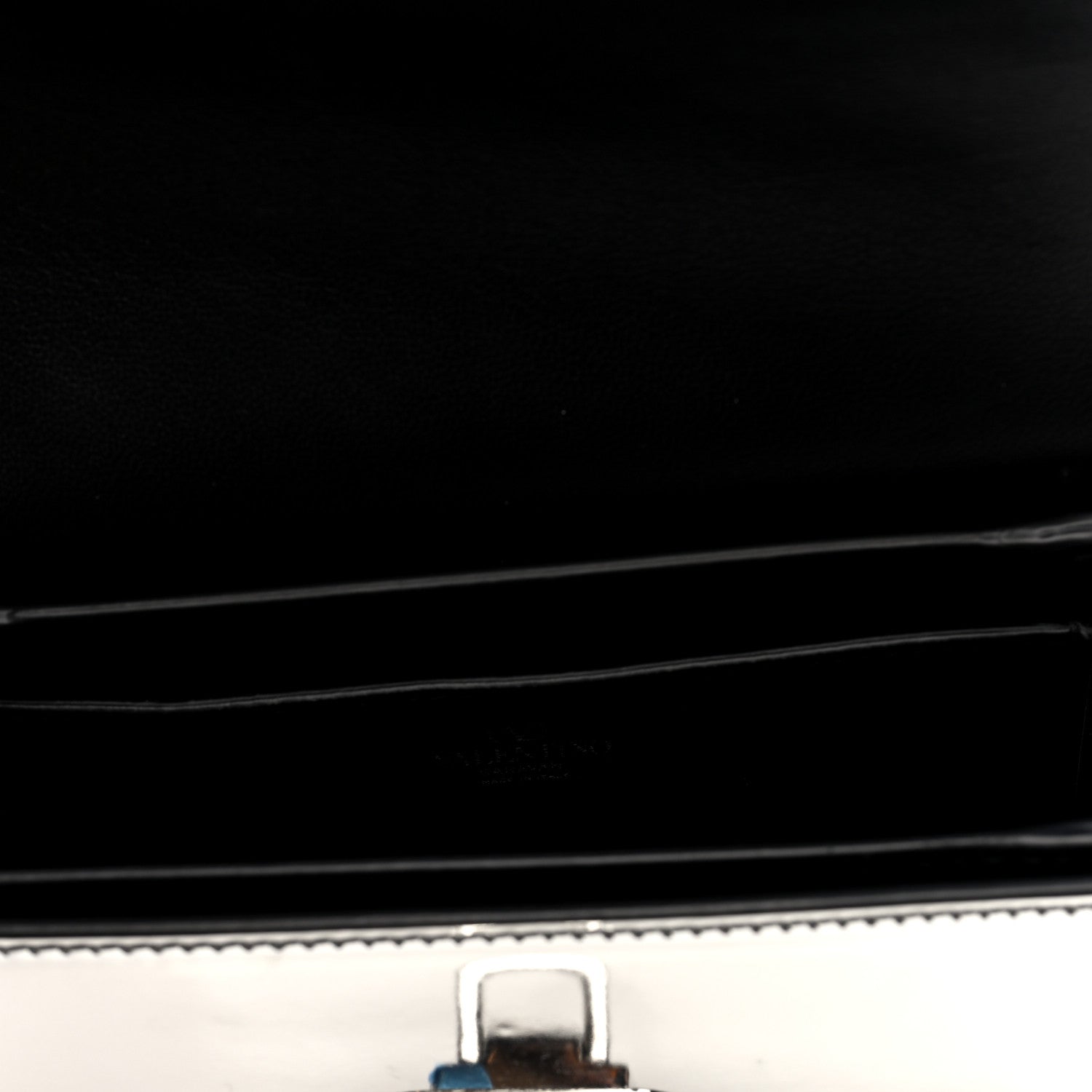 Mirror Calfskin Small Rockstud23 Shoulder Bag Silver