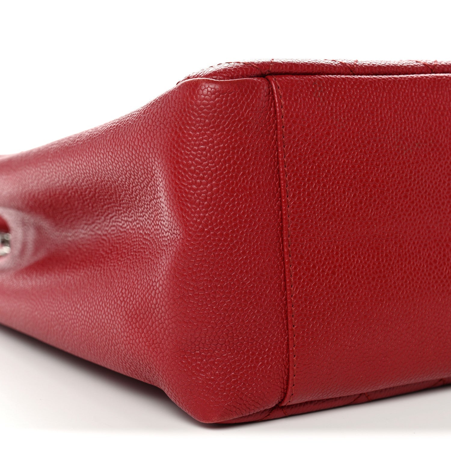 Caviar Quilted Grand Shopping Tote GST Red