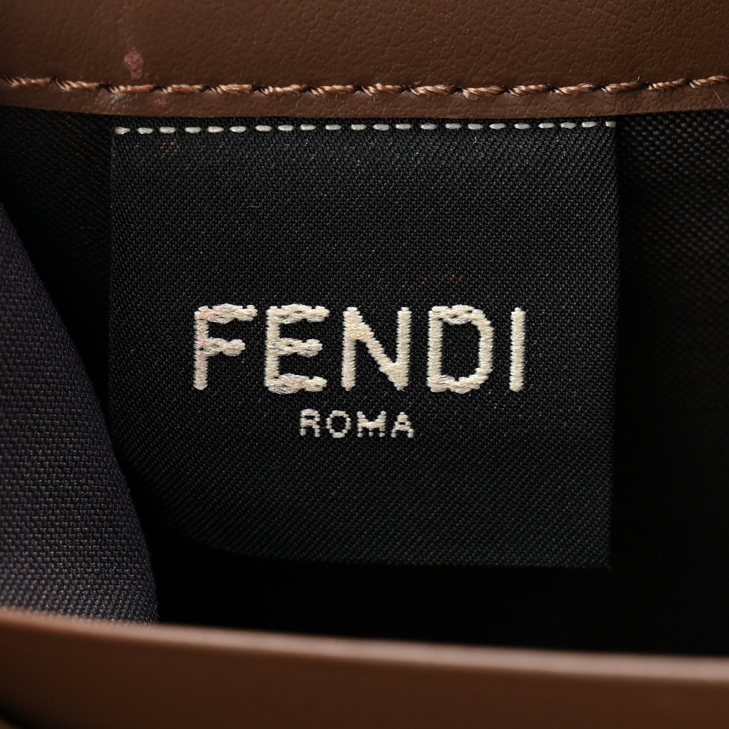Vitello Soft F is Fendi Bi-Color FF 1974 Embossed Continental Envelope Wallet On Chain Maya Black
