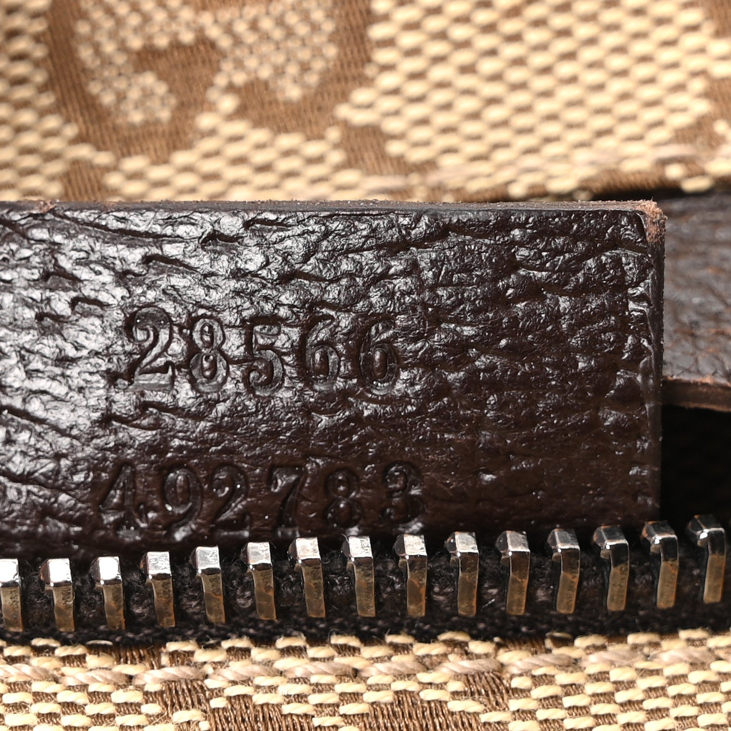 Monogram Web Belt Bag Dark Brown