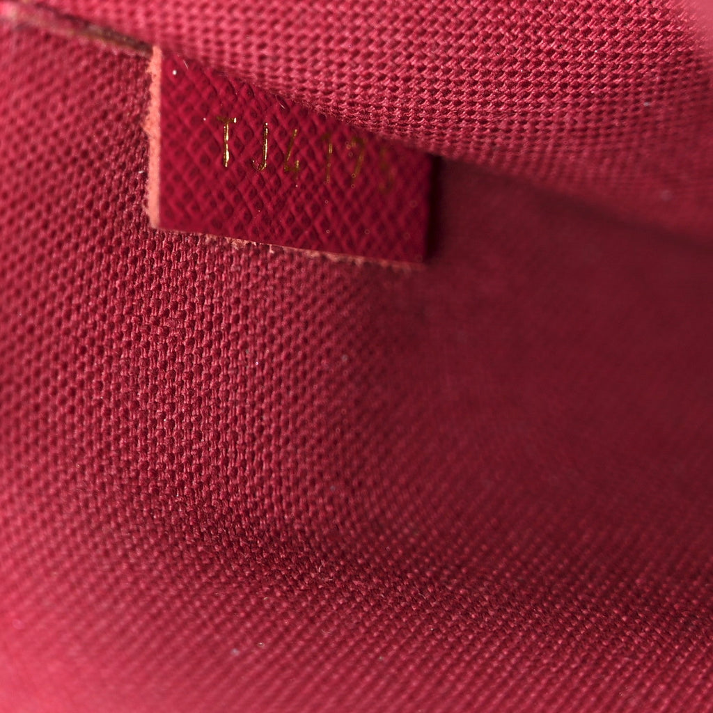 Monogram Pochette Felicie Chain Wallet Fuchsia