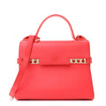 Calfskin MM Tempete Satchel Coral