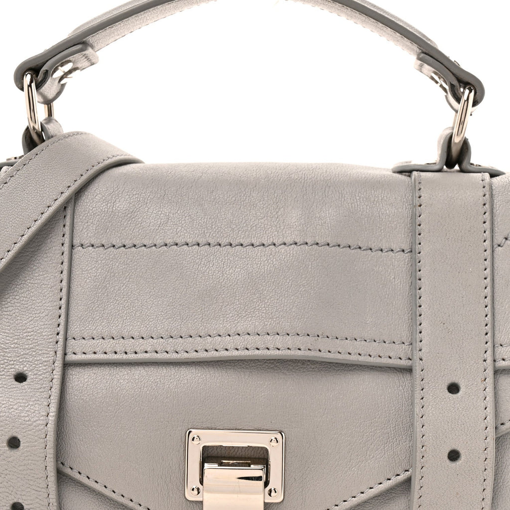 Lambskin PS1 Satchel Fog