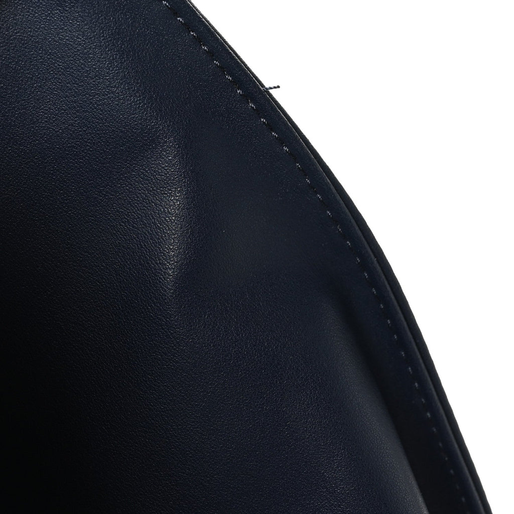 Vegan Leather Large Shopping Bag Navy