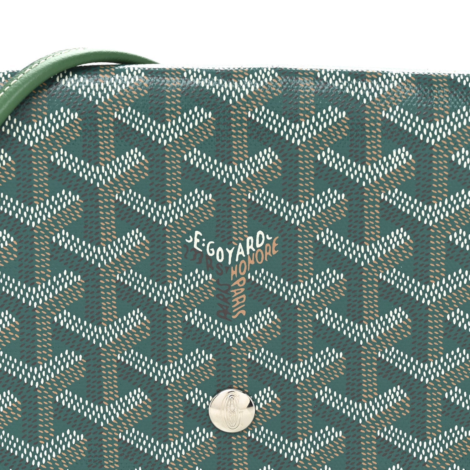 Goyardine Plumet Wallet Clutch Green