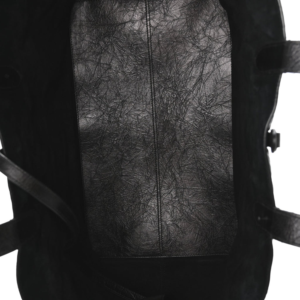 Crinkled Calfskin Macrocannage Large Toujours Black