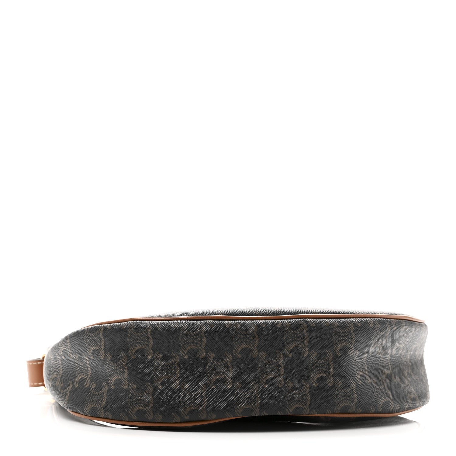 Triomphe Canvas Calfskin Ava Shoulder Bag Tan