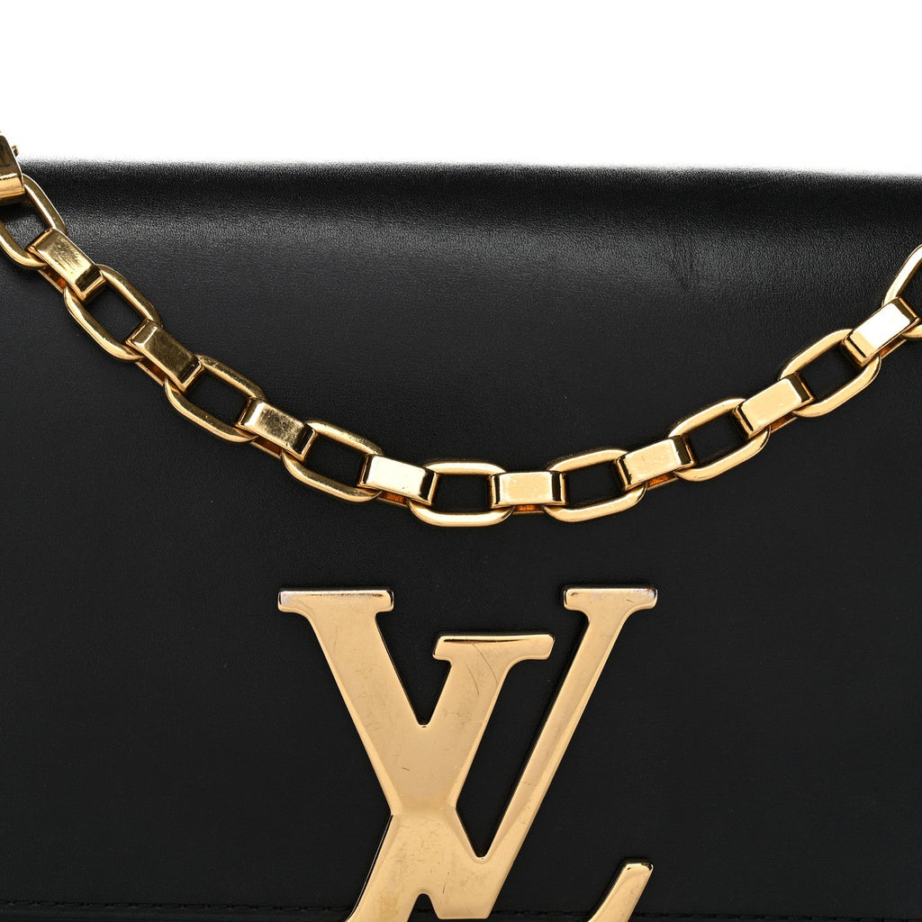 Calfskin Chain Louise MM Black